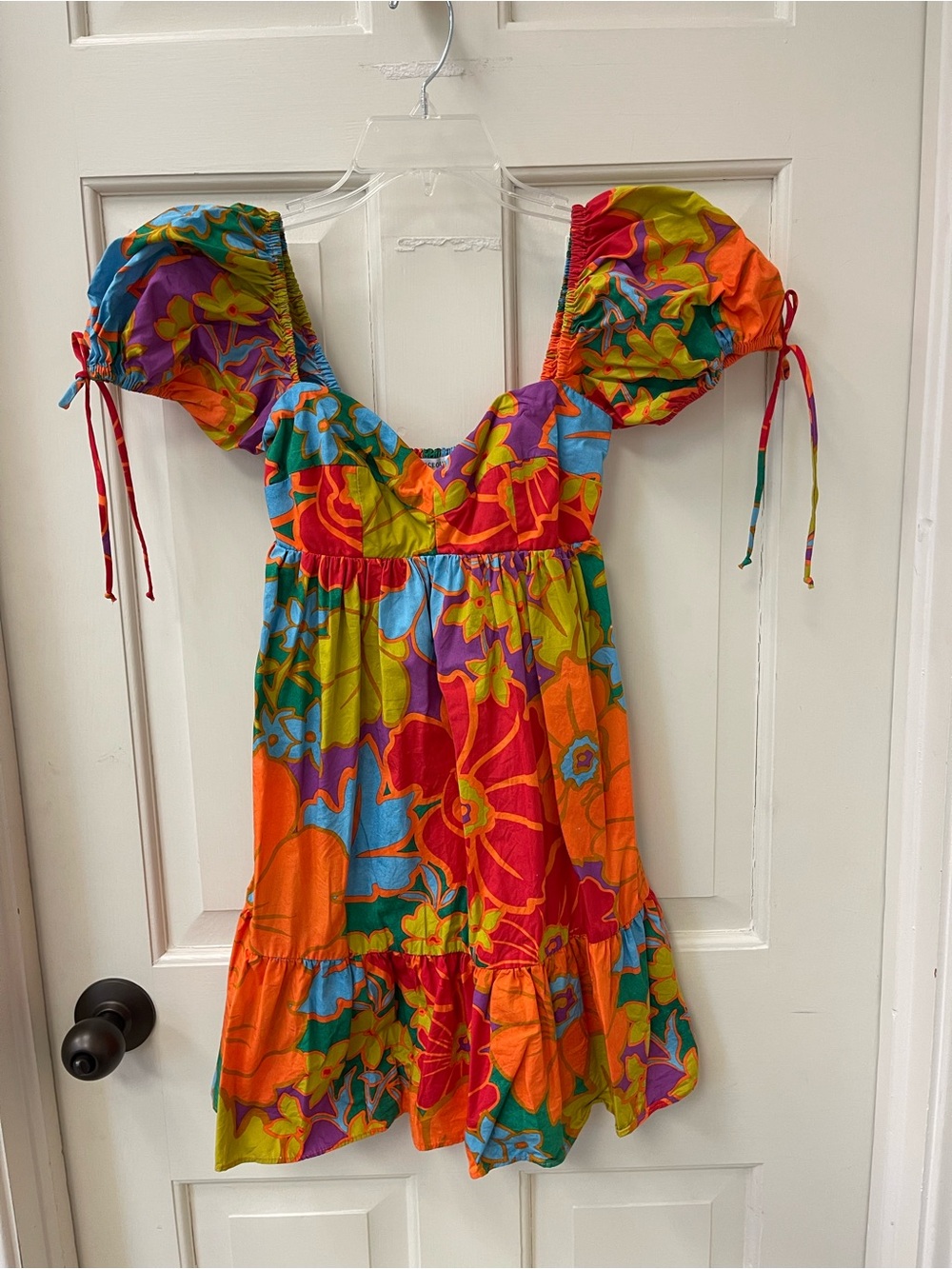 Olivaceous Multicolor Tropical Floral Sundress